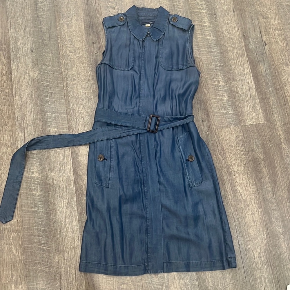 Sleeveless jean dress